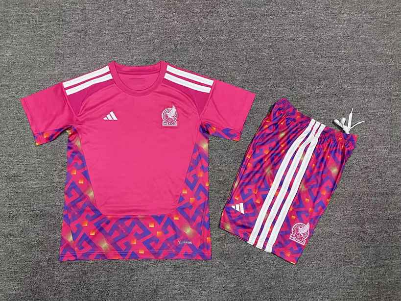 Mexico 2026 World Cup Pink Goalkeeper Kid kit size 16-28