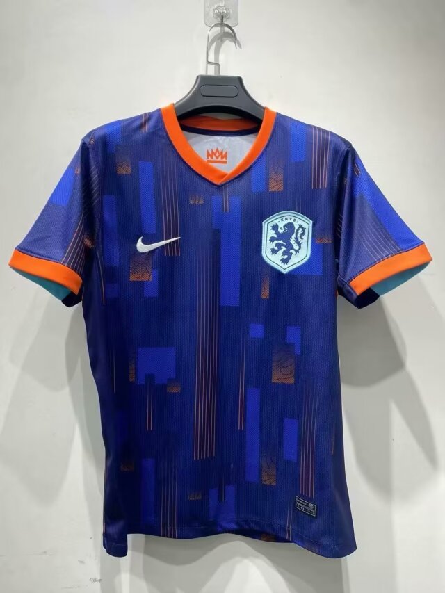 Maillot de football femme Pays-Bas bleu — 2024 · Extérieur