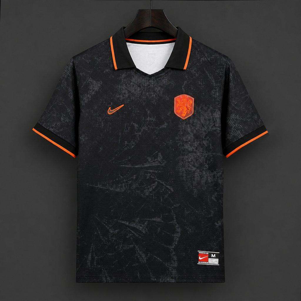 Maillot de football Pays-Bas Energy noir — 2026 · tailles S–4XL