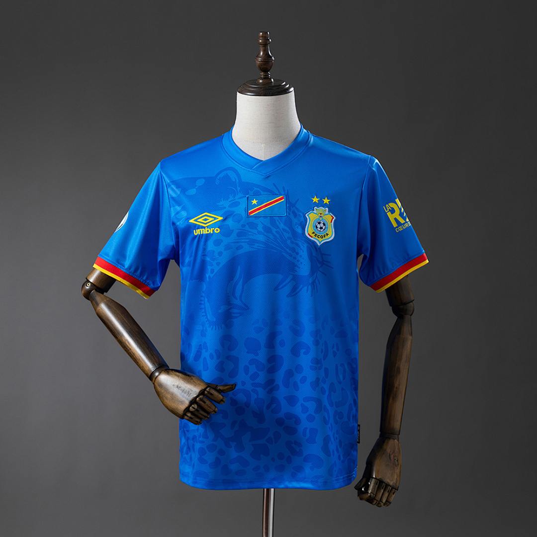 Maillot de football Congo bleu — 2026 · Domicile · tailles S–XXL