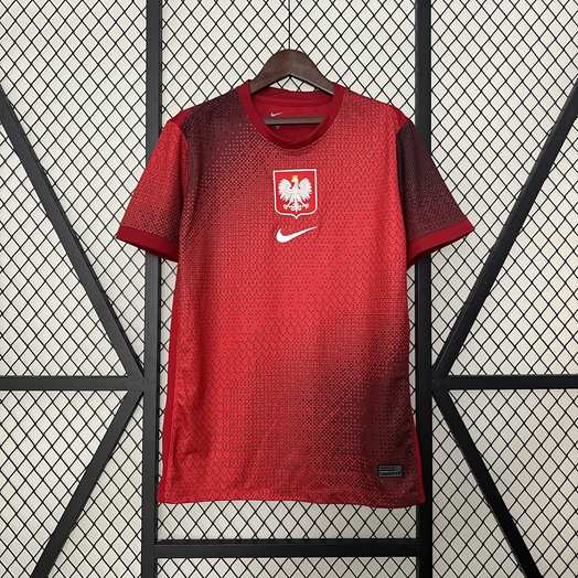 2024 Poland away red soccer jersey
