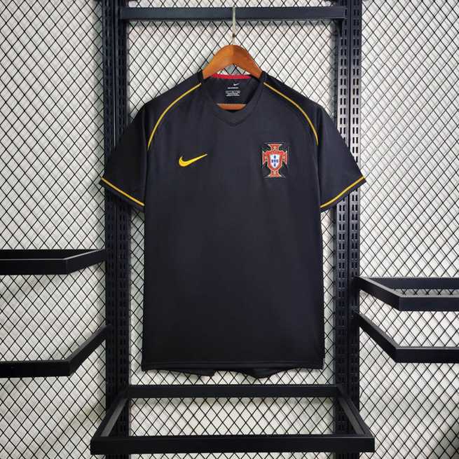2006 Portugal away black retro jersey
