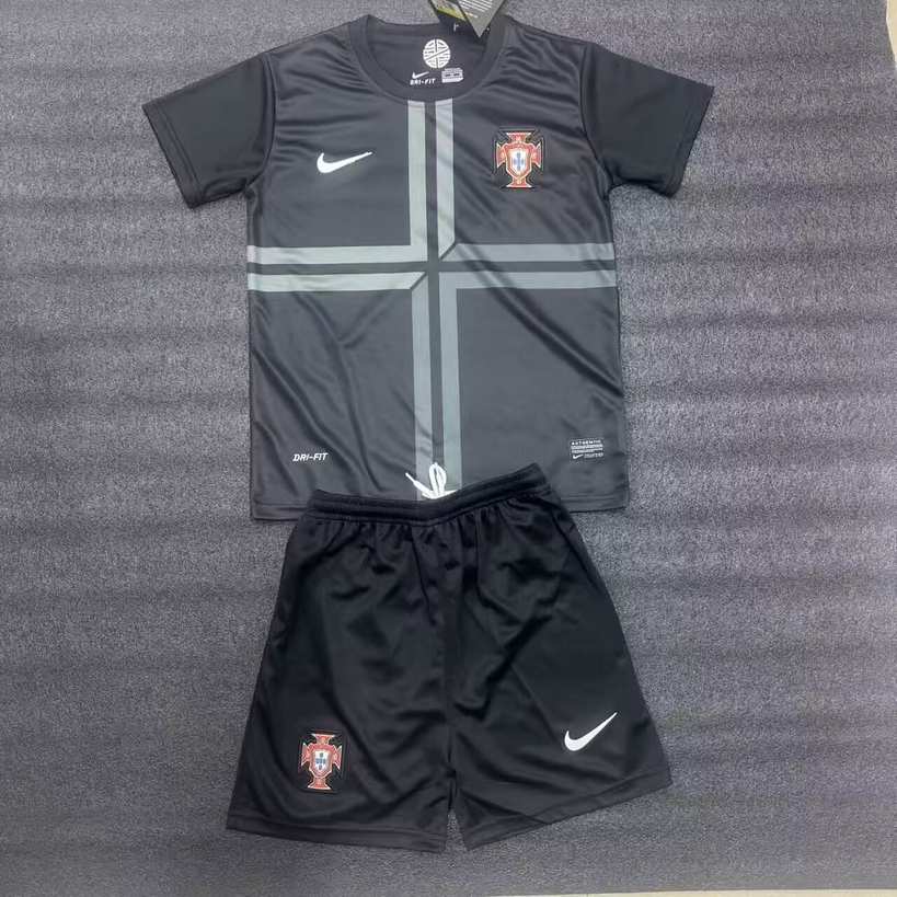 2012 Portugal Retro Third Away Kids Kit Soccer Jersey Size 16-28