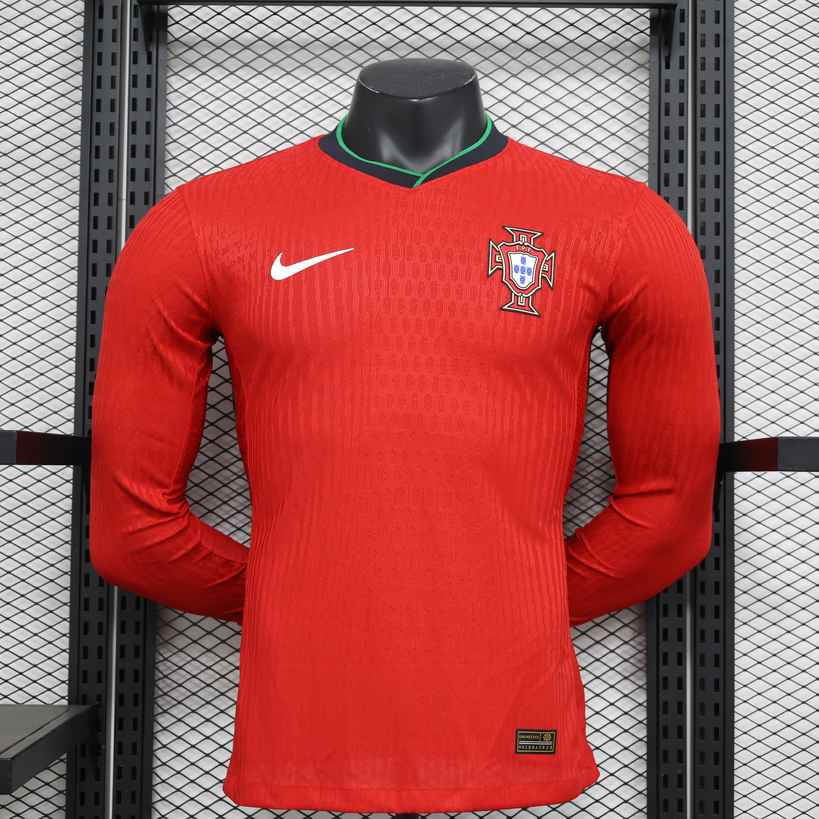 2024 Portugal home long sleeve player version jersey