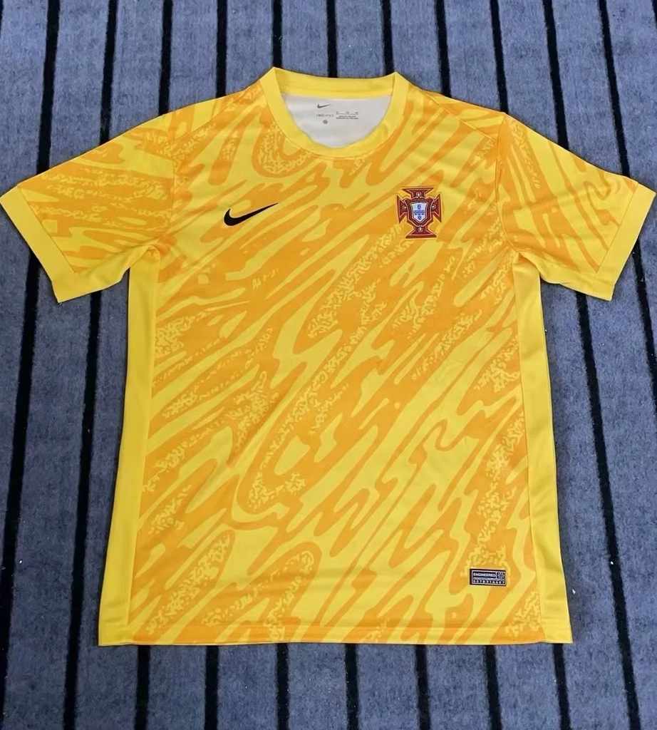 2024 Portugal yellow goalkeeper jersey