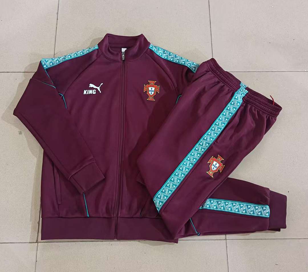 Veste Portugal rouge — 2026 · Manches longues · tailles S–XXL