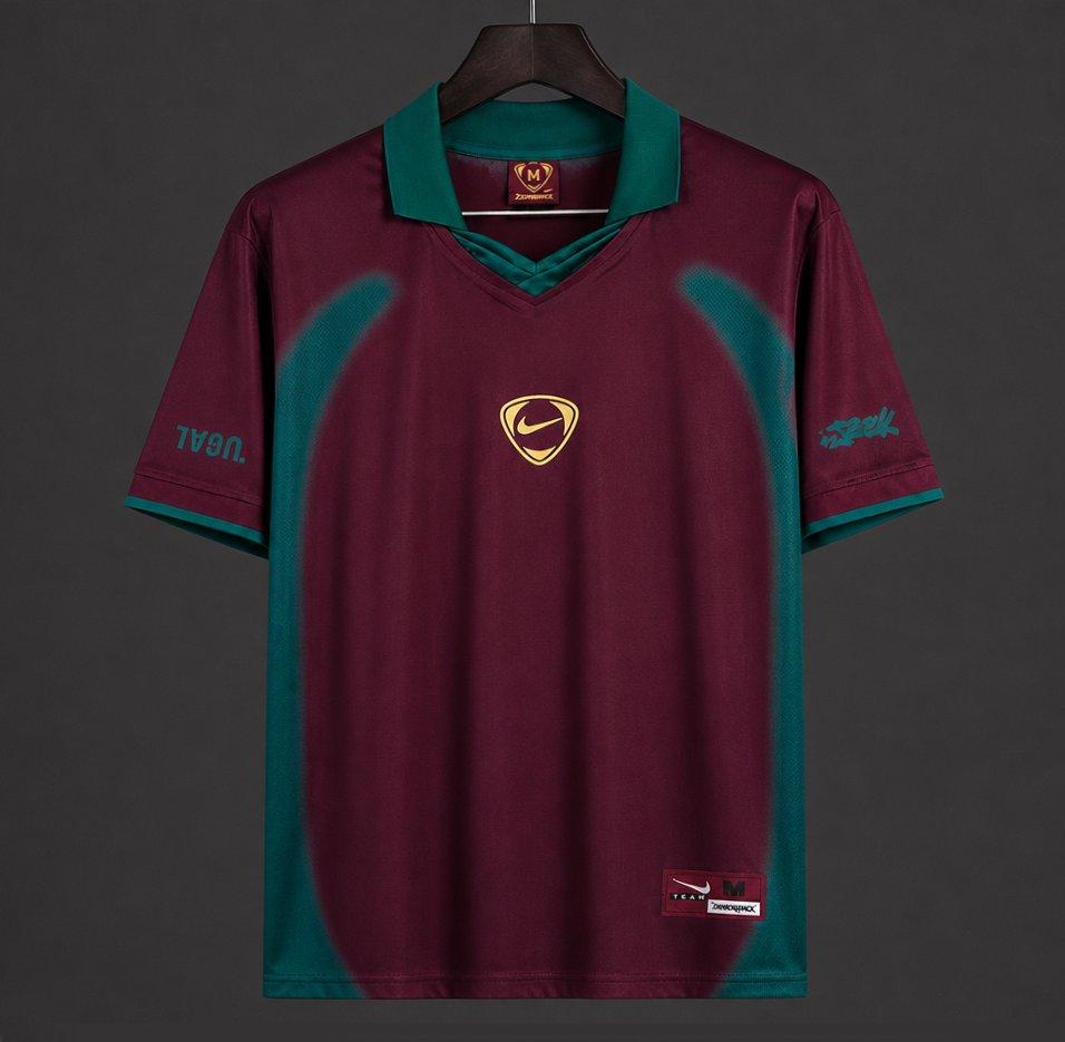 2026 Portugal x Cactus Jack Total 90 Pre-Match Wine Jersey S-4XL