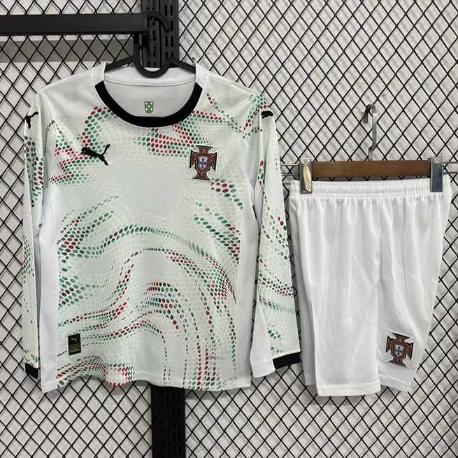 Ensemble de football enfant 25-26 Portugal — Extérieur · Manches longues