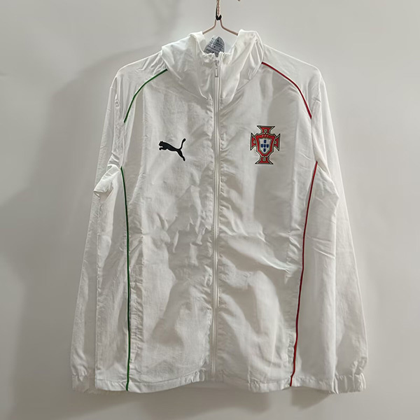 25-26 Portugal white windbreaker