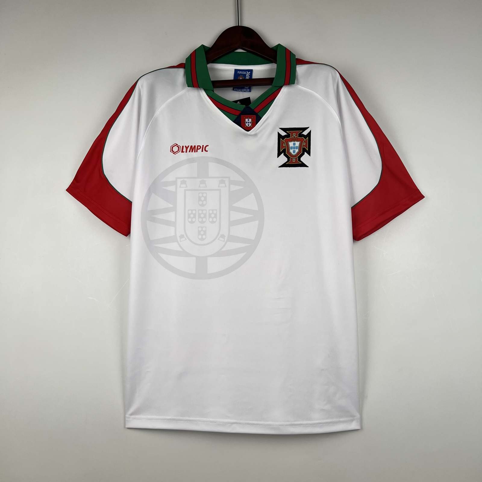 96-97 Portugal away white retro jersey