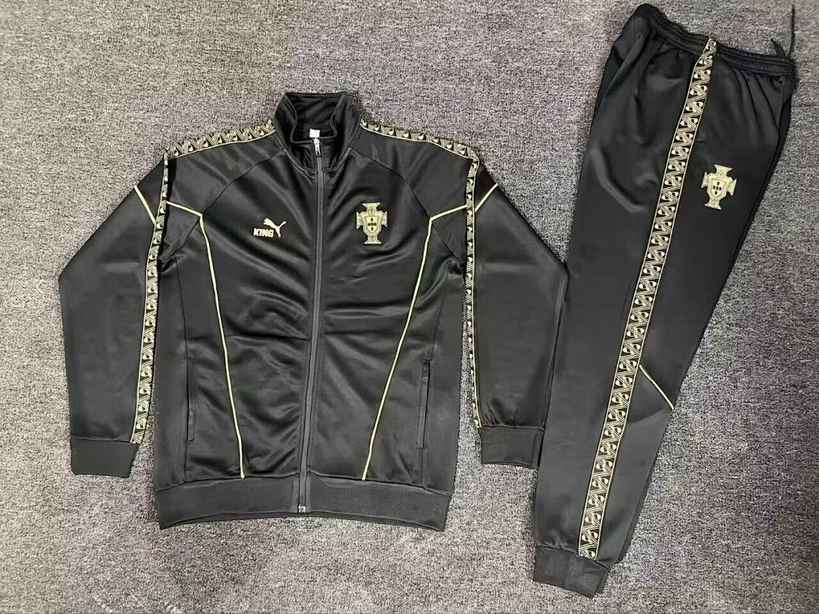 Portugal 2025/26 Black long sleeve Jacket suit S-XXL