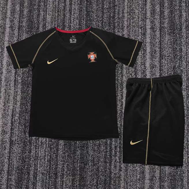 Retro Portugal 2006 Away kids Soccer jersey