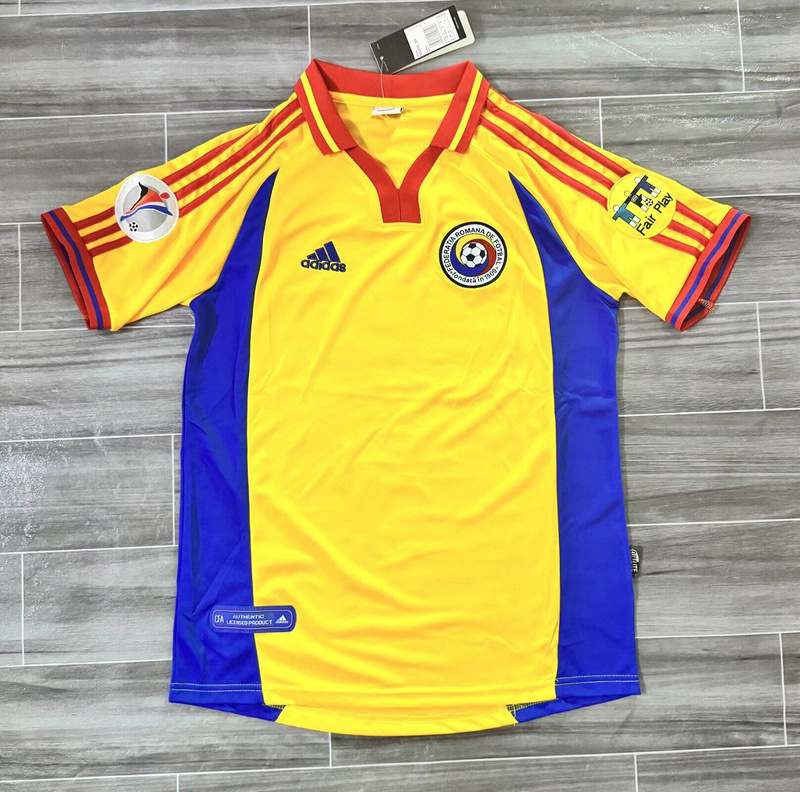 Maillot de football Romania — 2000 · Domicile · Rétro