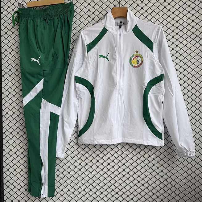 Senegal 2025/26 WhiteWindbreaker Suit Size S-2XL