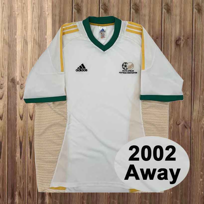 Maillot de football Afrique du Sud — 2002 · Extérieur · Rétro · tailles S–2XL