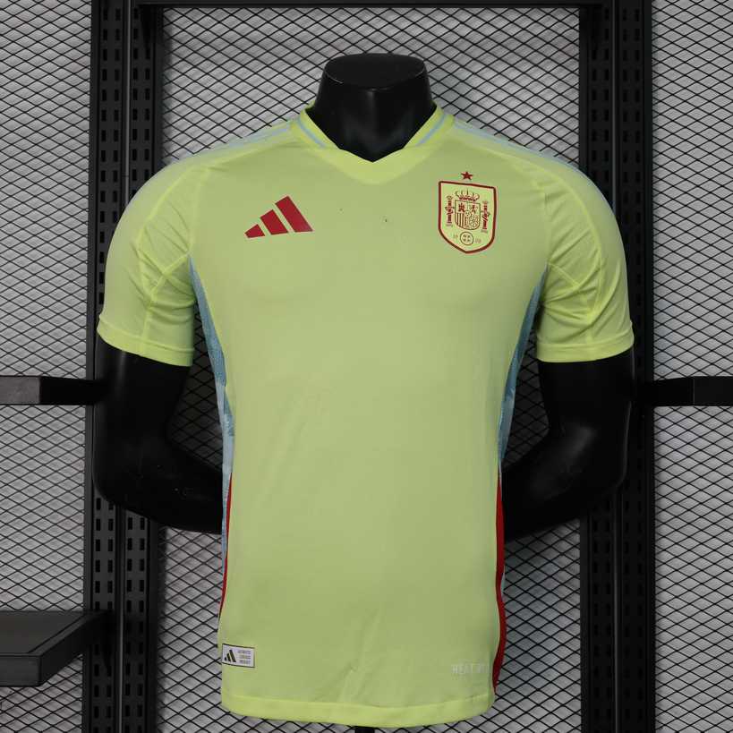 Maillot de football Espagne jaune — 2024 · Extérieur · Version joueur