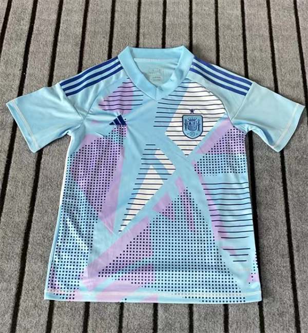 2024 Spain blue goalkeeper jersey