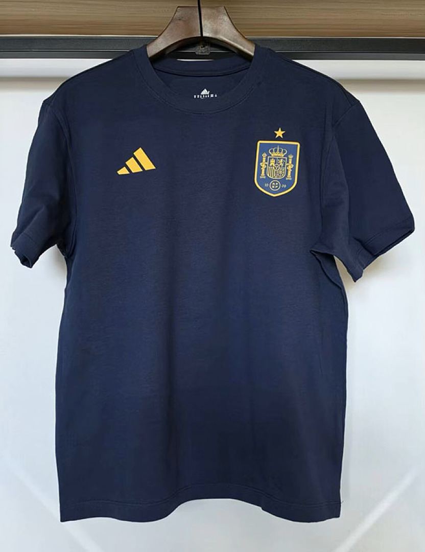2026 Spain Dark Blue T-Shirt S-2XL