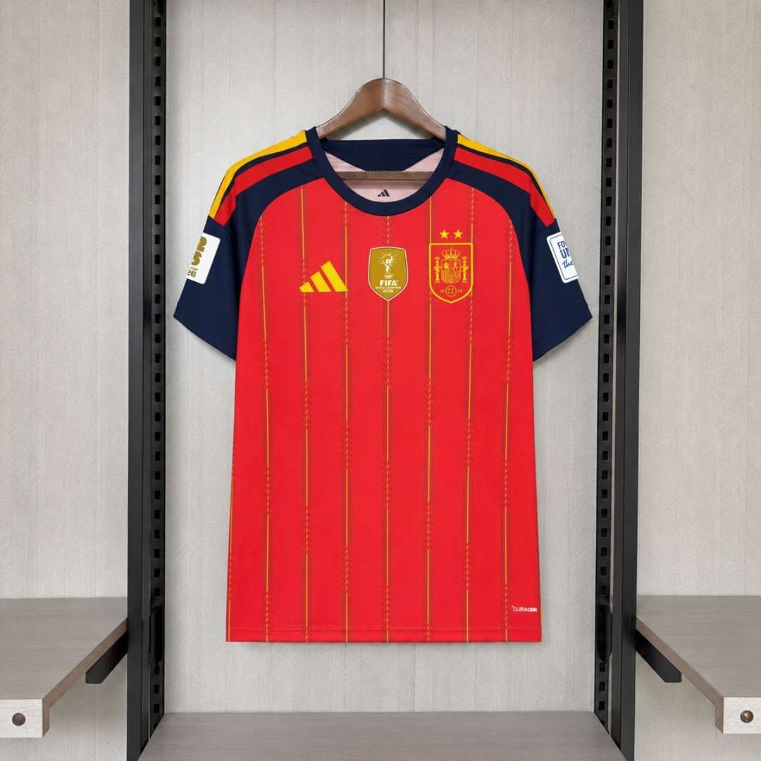 Maillot de football Espagne champions Coupe du monde — 2026 · Domicile · tailles S–4XL
