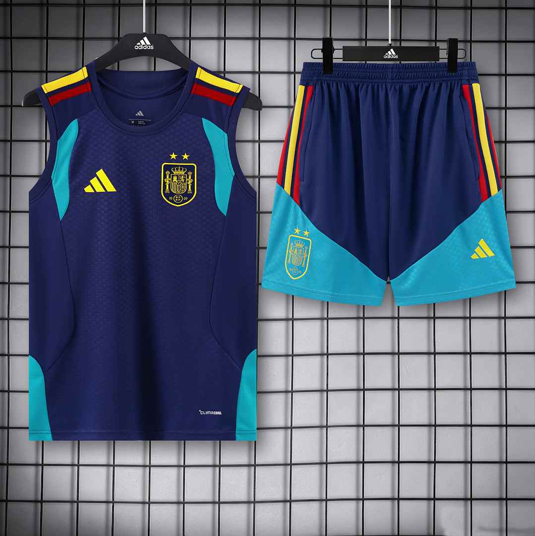 Débardeur Espagne Two Stars bleu foncé — 2026 · tailles S–2XL
