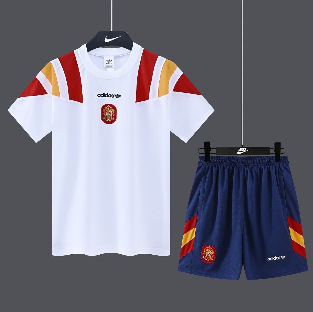 2026 Spain White Training Suit S-2XL