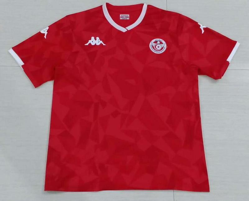 Tunisia 2019 home red soccer jersey
