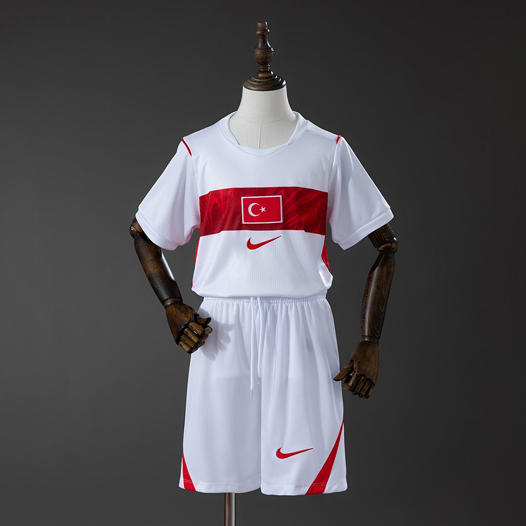Ensemble de football enfant Turkiye — 2026 · Domicile · tailles 16–28