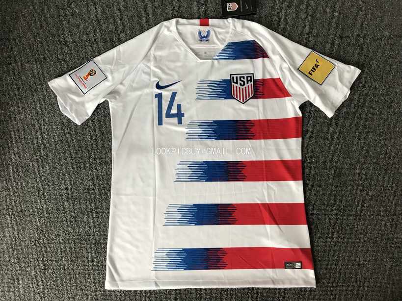 USA Home 2018 fan version soccer jersey