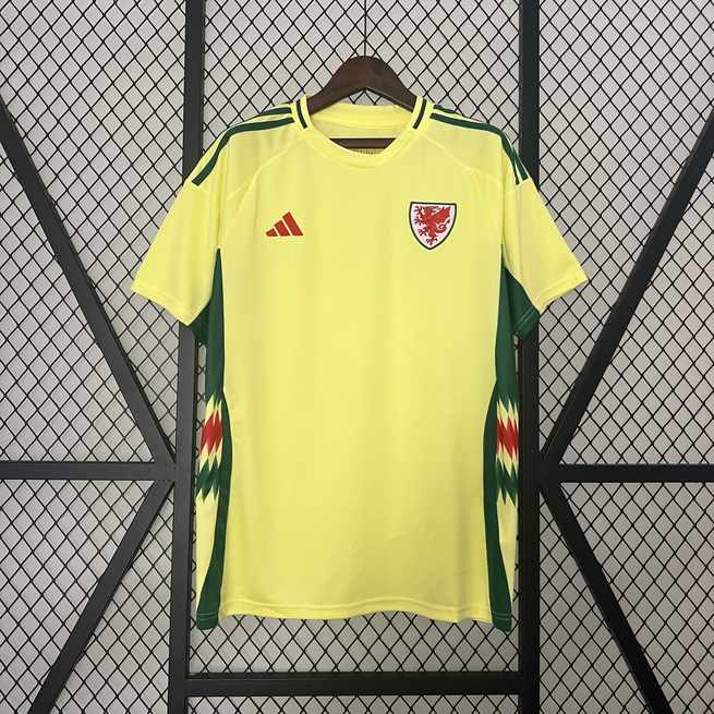 Maillot de football Pays de Galles jaune — 2024 · Extérieur