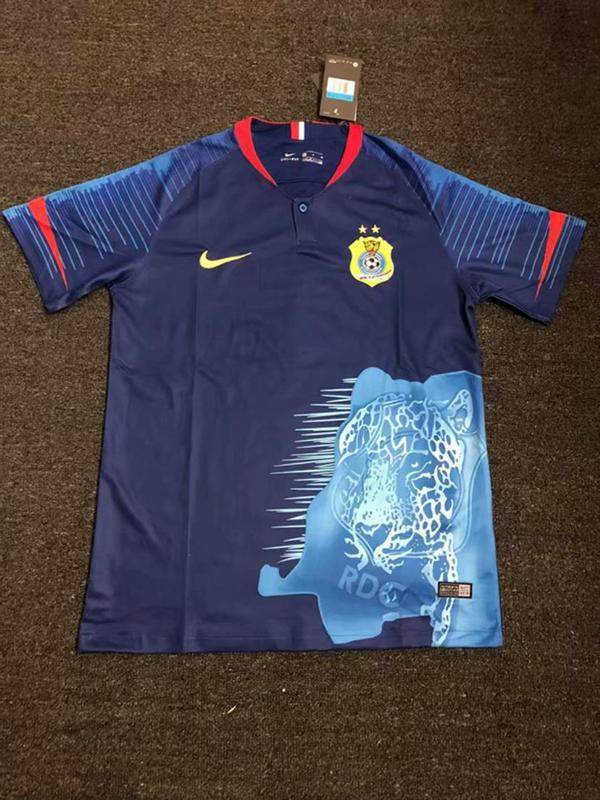 congo 2019 dark blue soccer jersey