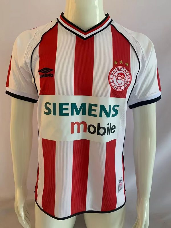 01-02 Olympiacos home retro soccer jersey