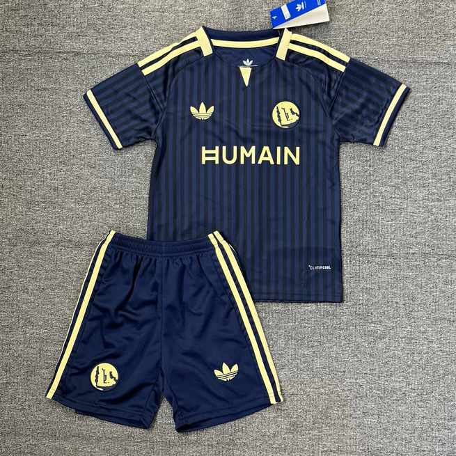 2026/27 Al Nassr Ronaldo Away Kids Kit Soccer Jersey 16-28
