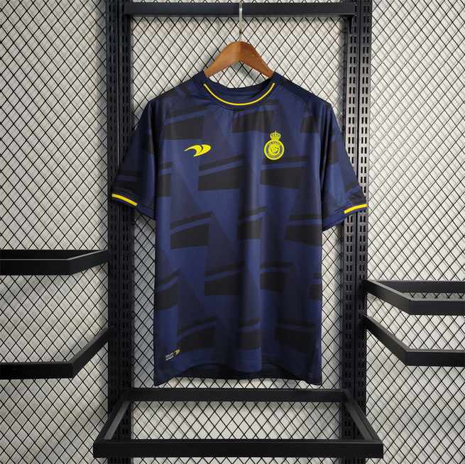 22-23 Al Nassr royal blue and black training shirt