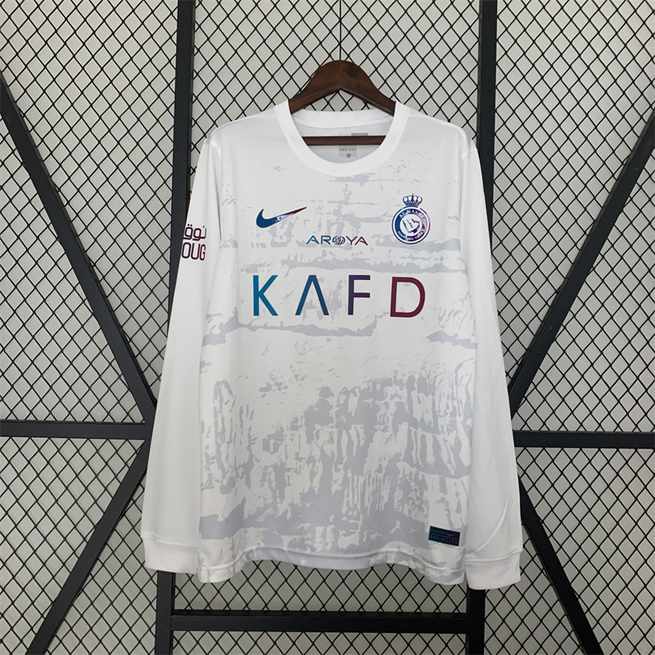 23-24 Al-Nassr third away white long sleeve jersey