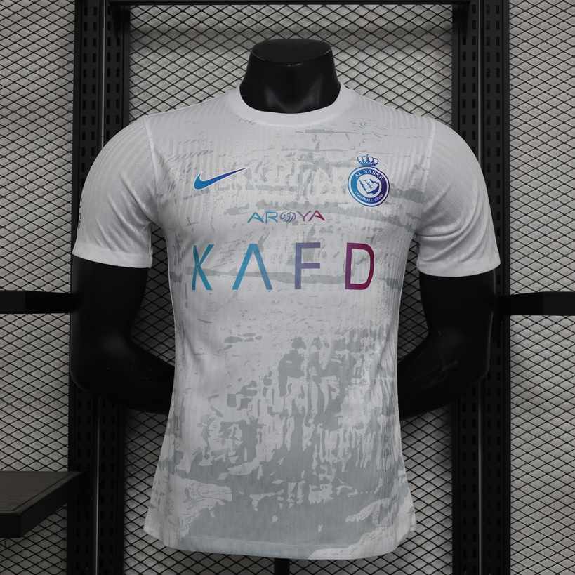 23-24 Al-Nassr third away white player jersey