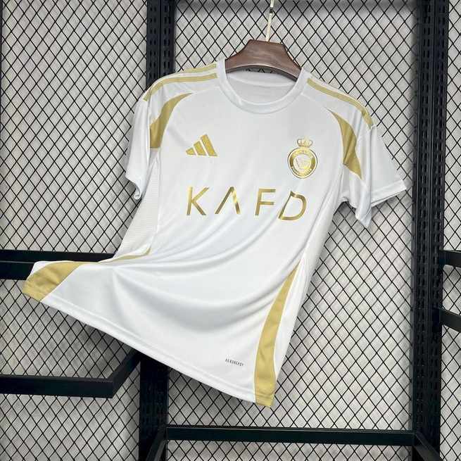 24-25 Al nassr third white soccer jersey s-xxl