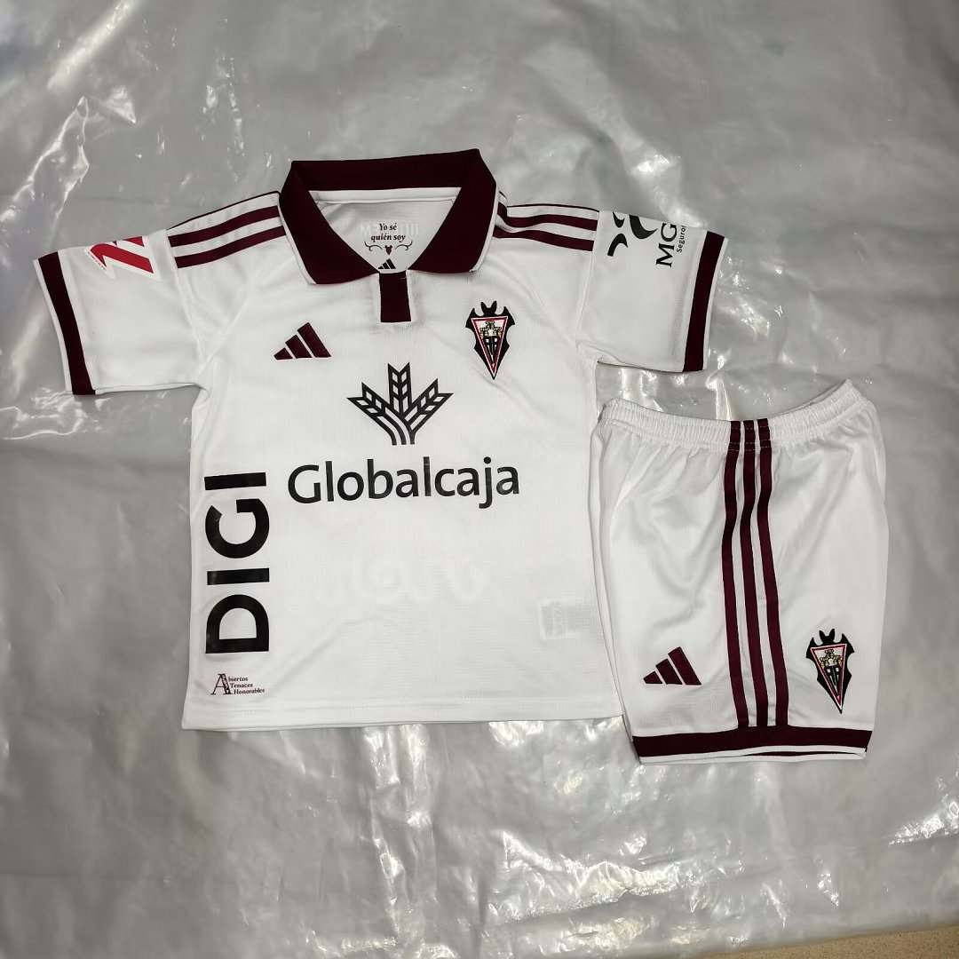 2026/27 Albacete Home Kids Kit Soccer Jersey Size 16-28
