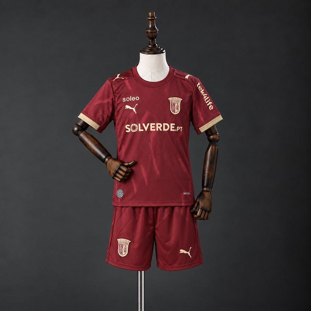 Ensemble de football enfant S.C. Braga — 2026/27 · Troisième maillot · tailles 16–28