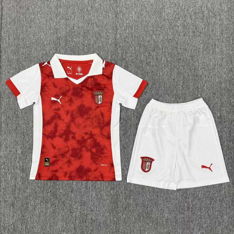 Ensemble de football enfant 25-26 Braga — Domicile · tailles 16–28