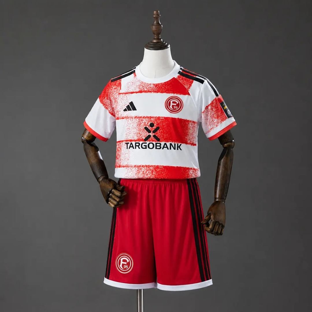 2026/27 Fortuna Düsseldorf Home Kids Kit Soccer Jersey 16-28
