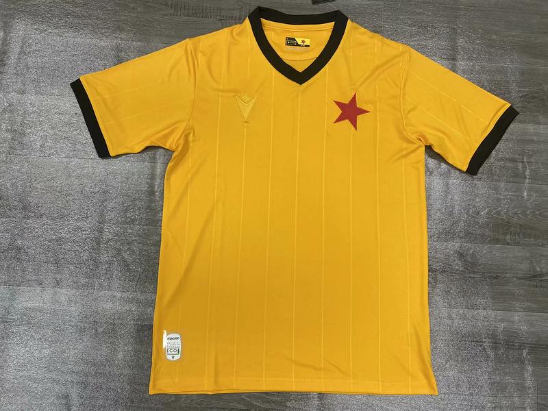 Maillot de football 25-26 Red Star Belgrade 80e anniversaire yelow — tailles S–2XL
