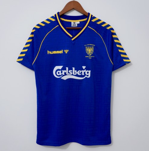 Retro Wimbledon 1988/89 Blue soccer jerseys