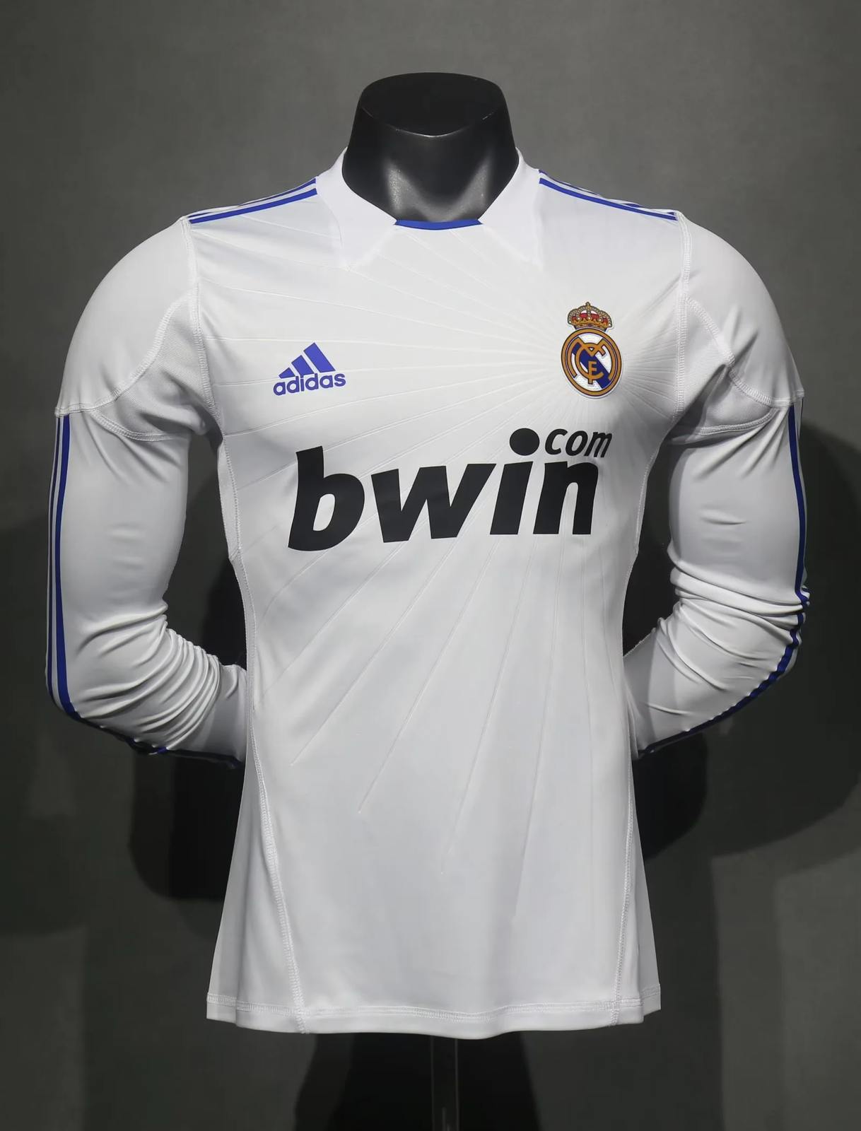 10 11 Real madrid home long sleeves player version size S-3XL 10 11 皇马 主场 长袖 球员