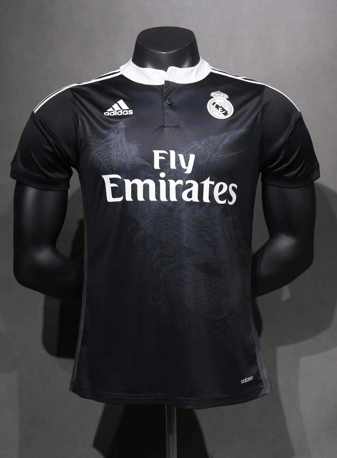 14 15 Real Madrid third away black player version size S-XXL 14 15 皇马 二客 球员