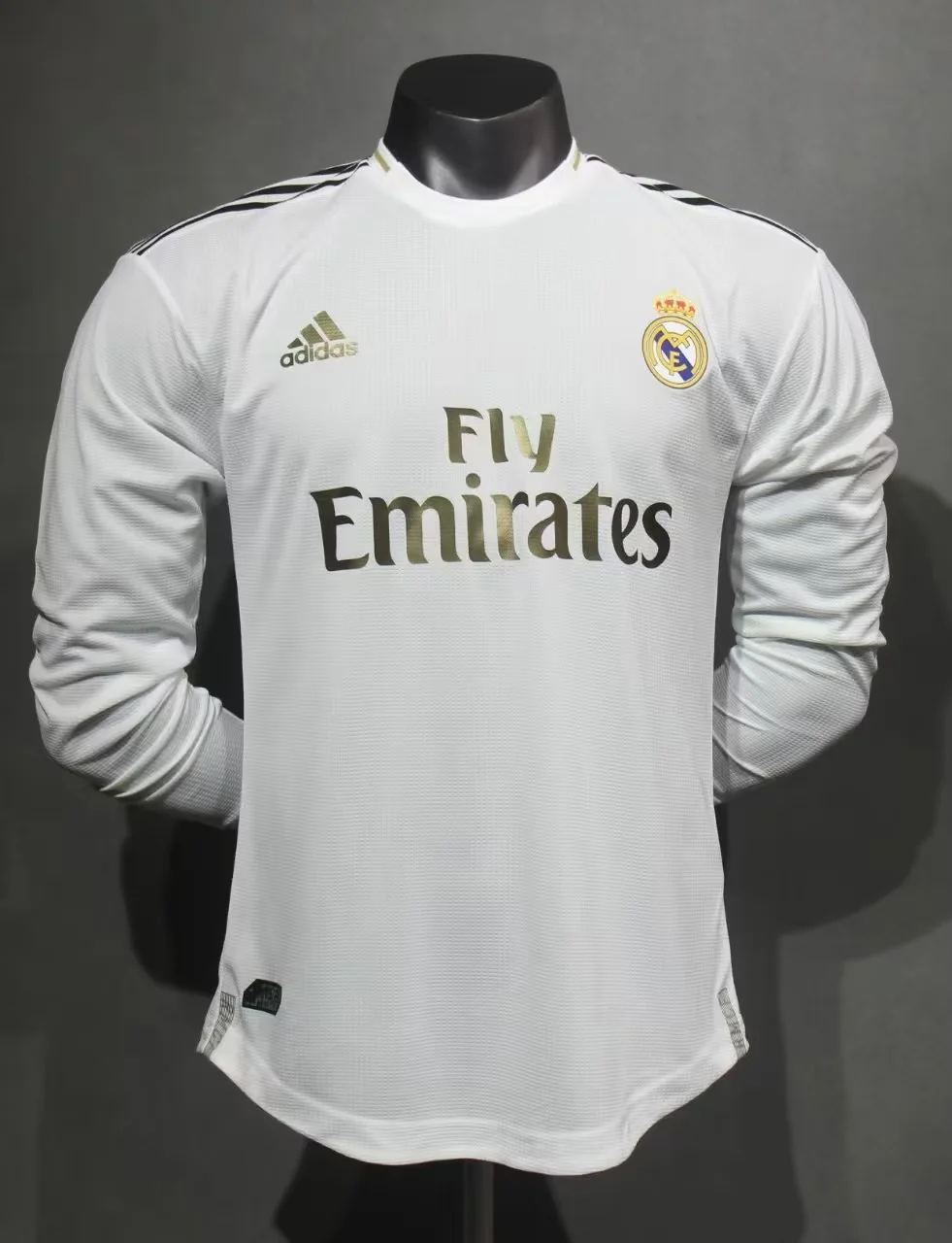 19 20 Real madrid home long sleeves player version size S-2XL 19 20 皇马 主场 球员 长袖