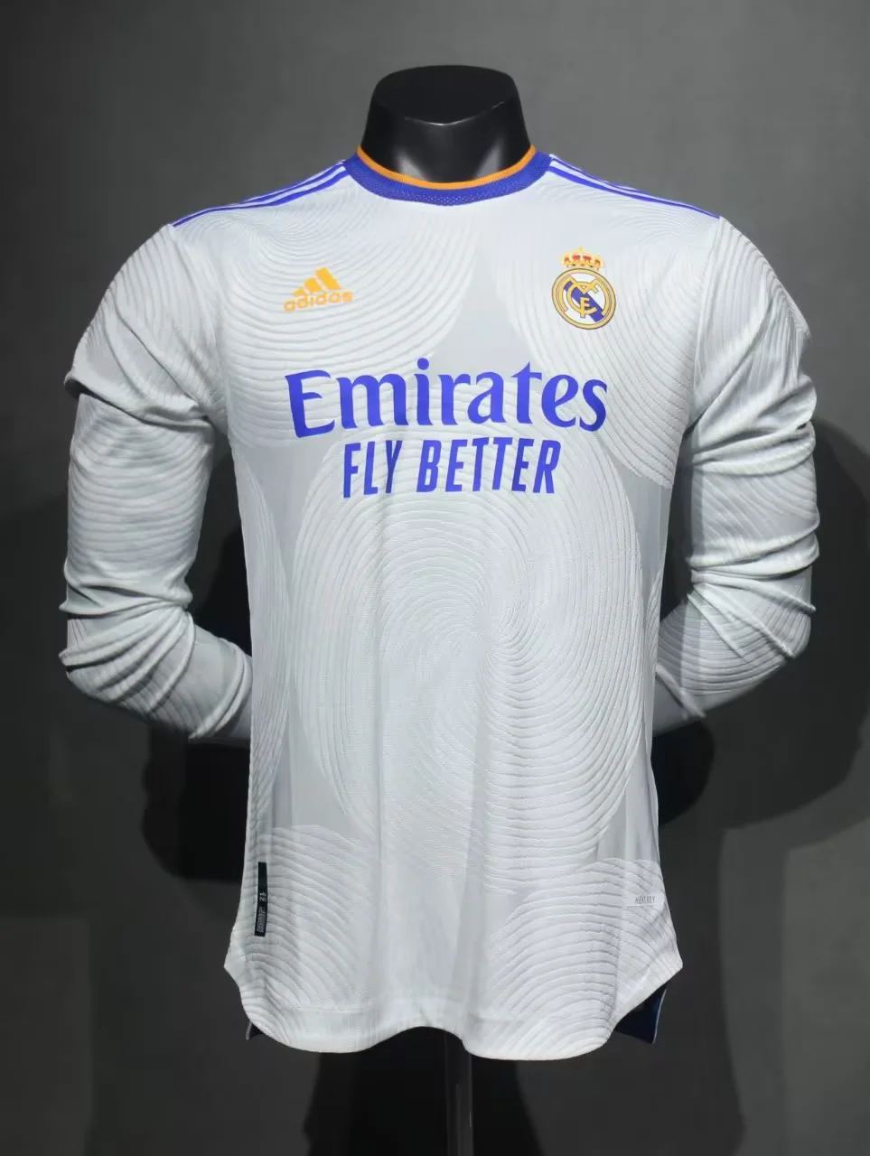 21 22 Real Madrid home retro long sleeves player version size S-2XL 21 22 皇马 主场