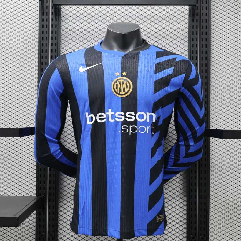 24 25 Inter home long sleeves player version size S-2XL 24 25 国米 主场 长袖 球员