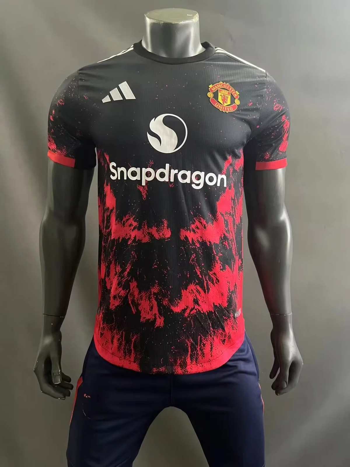 24 25 Man united red black speical version player version 24 25 曼联 特别版 球员
