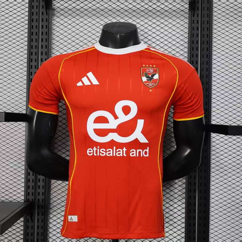 25 26 Al Ahly SC home player version size S-2XL 25 26 阿赫利红 主场 球员