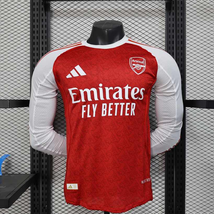 25 26 Arsenal home long sleeves player version size S-2XL 25 26 阿森纳 主场 长袖 球员